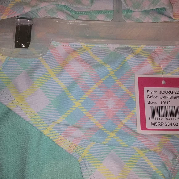 Juicy Couture Black Label Girls 2 Piece Swimsuit- Size 10/12 - NWT